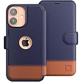 LUPA Legacy for iPhone 16 Wallet Case, Ultra Slim & Protective, Shockproof, Credit Card Holder, Wireless Charging Compatible, Premium Vegan Leather, Folio Cover (6.1") Desert Sky (Blue & Brown)
