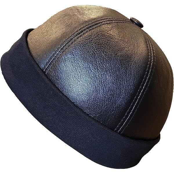 Lukkizara’s Real Shearling Leather Beanie Hat | Leather Docker Hat Winter Leather Hat Shearling Sheepskin Fur Beanie Hat (US  main image 2