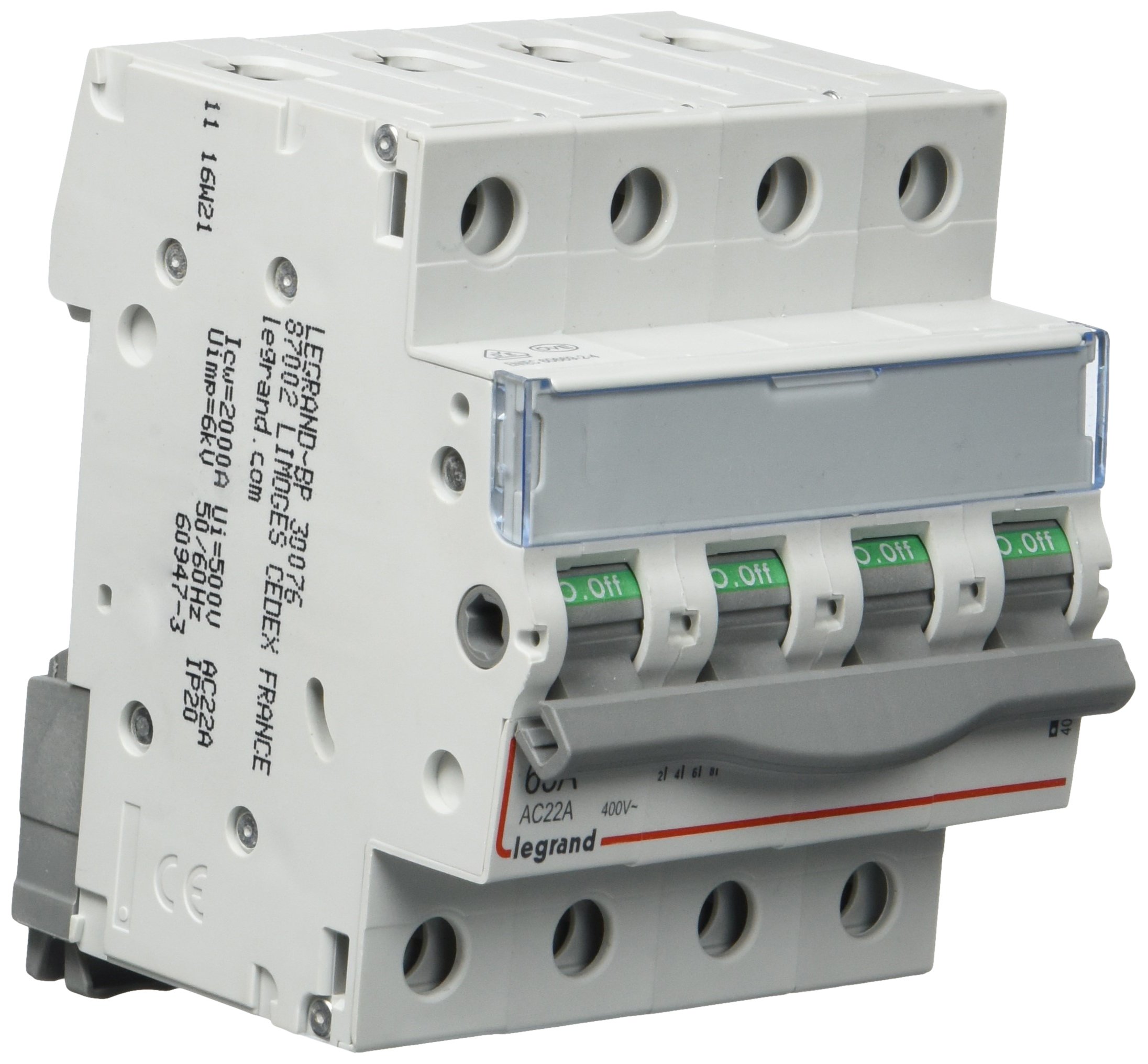 Legrand 406487 DX3 Kippsch. 4P 63 A