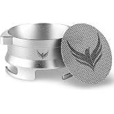 KNODOS 54mm Dosing Funnel Espresso Puck Screen Set for Breville | Grinder Trigger Portafilter Funnel and Filter Compatible with 54 mm Barista Express, Pro, Touch and Bambino