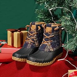 STQ Womens Winter Duck Boots Fashion Side Zipper