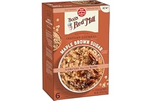 Bob's Red Mill Instant Oatmeal, Maple Brown Sugar, 6 Packets Total, Non-GMO, Gluten Free, Whole Grain