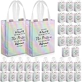 ZJoey 36 Pcs Thank You Reusable Gift Bags Employee Appreciation Gift Bags May You Be Proud Team for Employee Teacher Student Coworker Secretary Assistant Gifts(Laser Silver,10x8x4Inch)