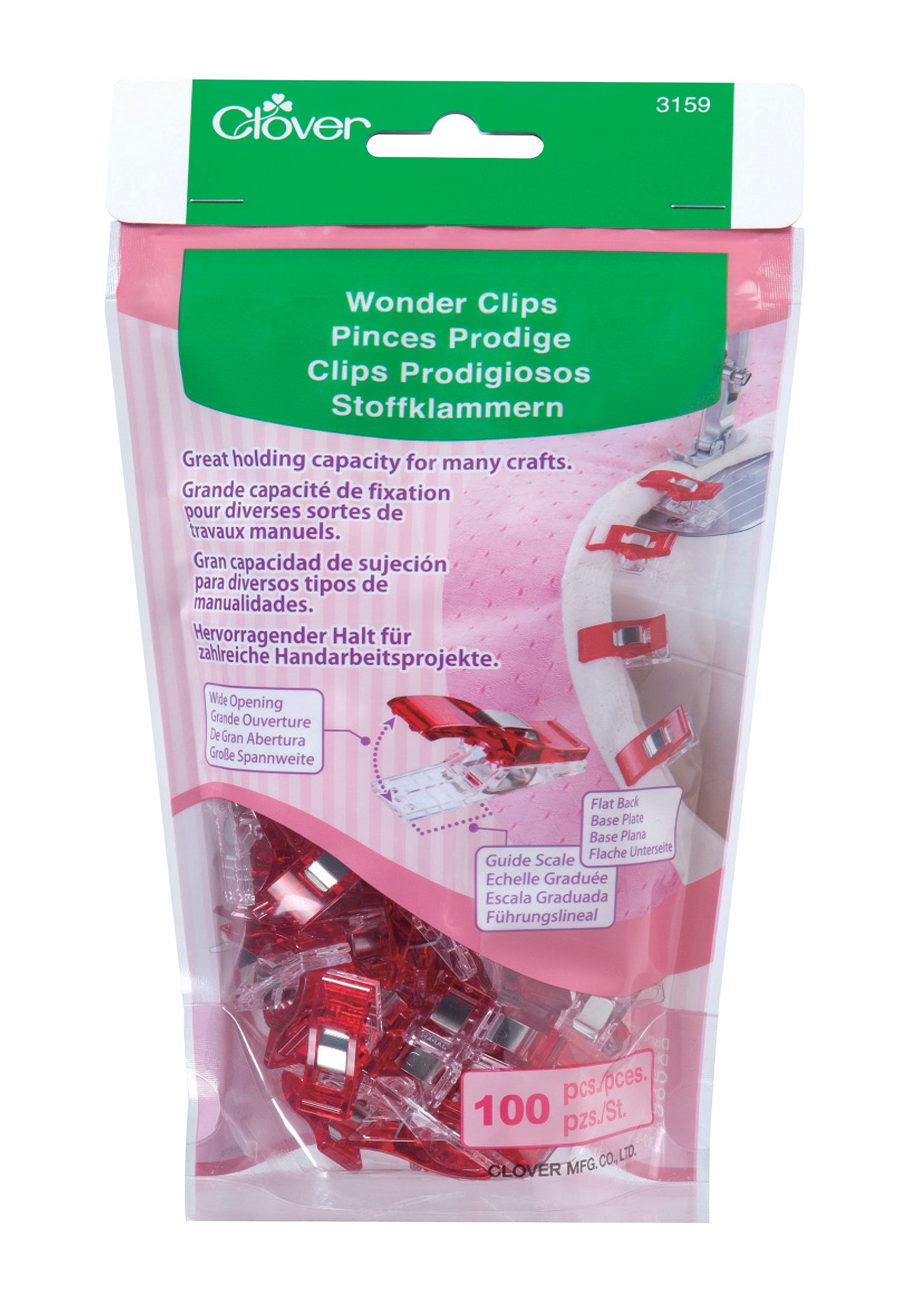 Clover Wonder Clips (100 Pieces), 100/Pkg