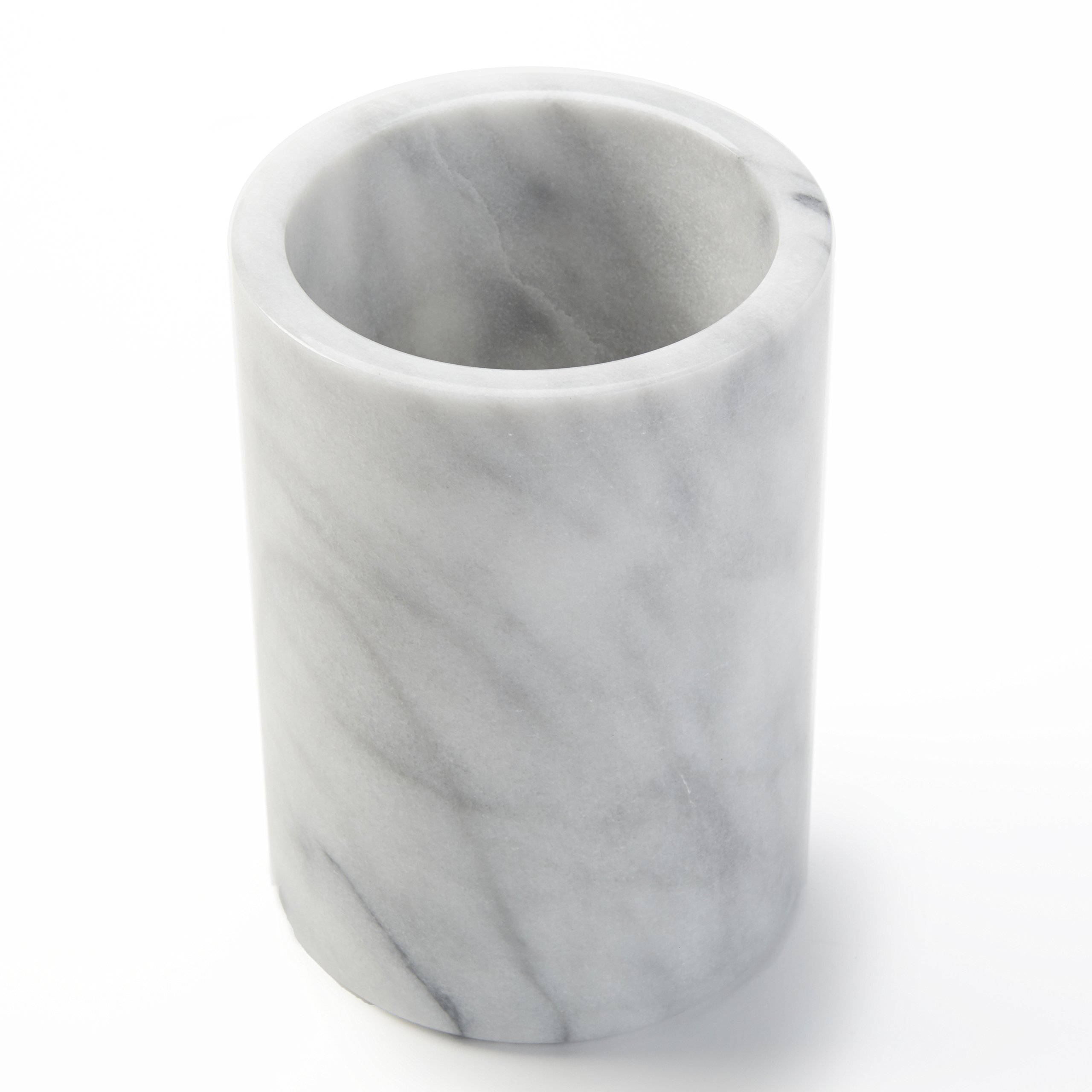 American Metalcraft MWC57 Tabletop Marble Wine Cooler, White, 5-Inch Diameter