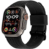 CARTERJETT Tire Tread Rugged Sport Band | Compatible with Apple Watch Bands for Men Women 49/46/45/44/42/41/40mm - Fits All Series, Ultra & SE