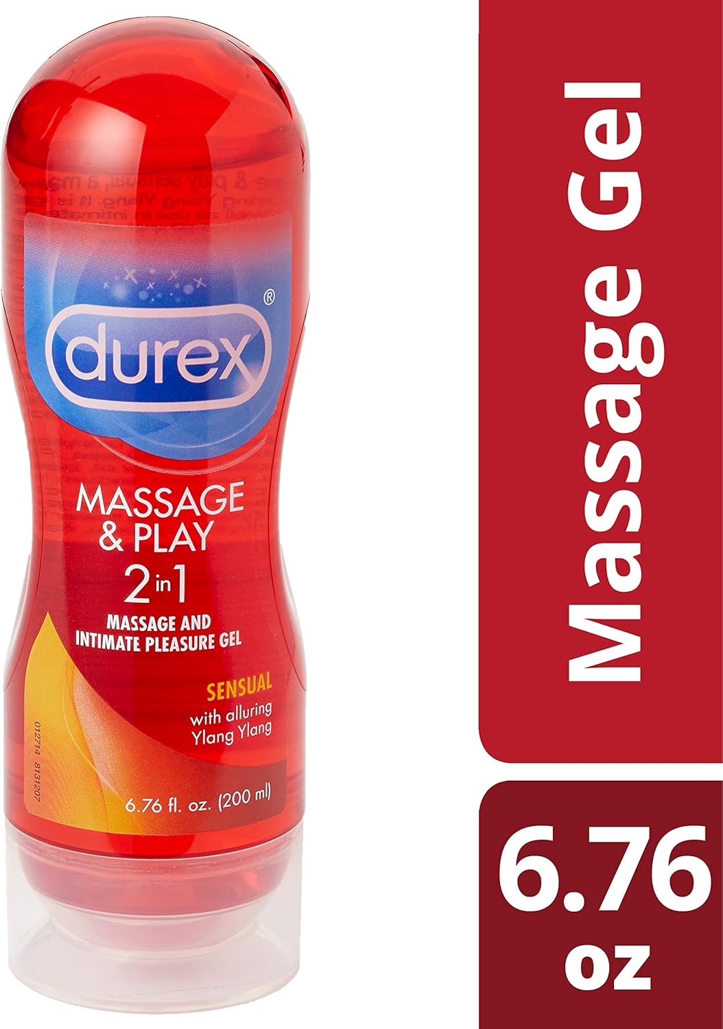 Amazon Com Durex Premium Massage Play 2 In 1 Sensual Massage Gel And Personal Lubricant Safe To Use With Condoms And Toys Contains Ylang Ylang To Enhance Pleasure 1 Count 6 76 Oz Health