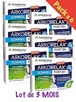 ARKORELAX SOMMEIL FORT 8 H - Chrono Libération - 1,9 mg ...