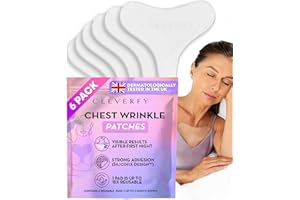 CLEVERFY Silicone Chest Wrinkle Patches for Side Sleeping – Reusable Décolleté Anti-Wrinkle Chest Pads for Overnight Line Pre