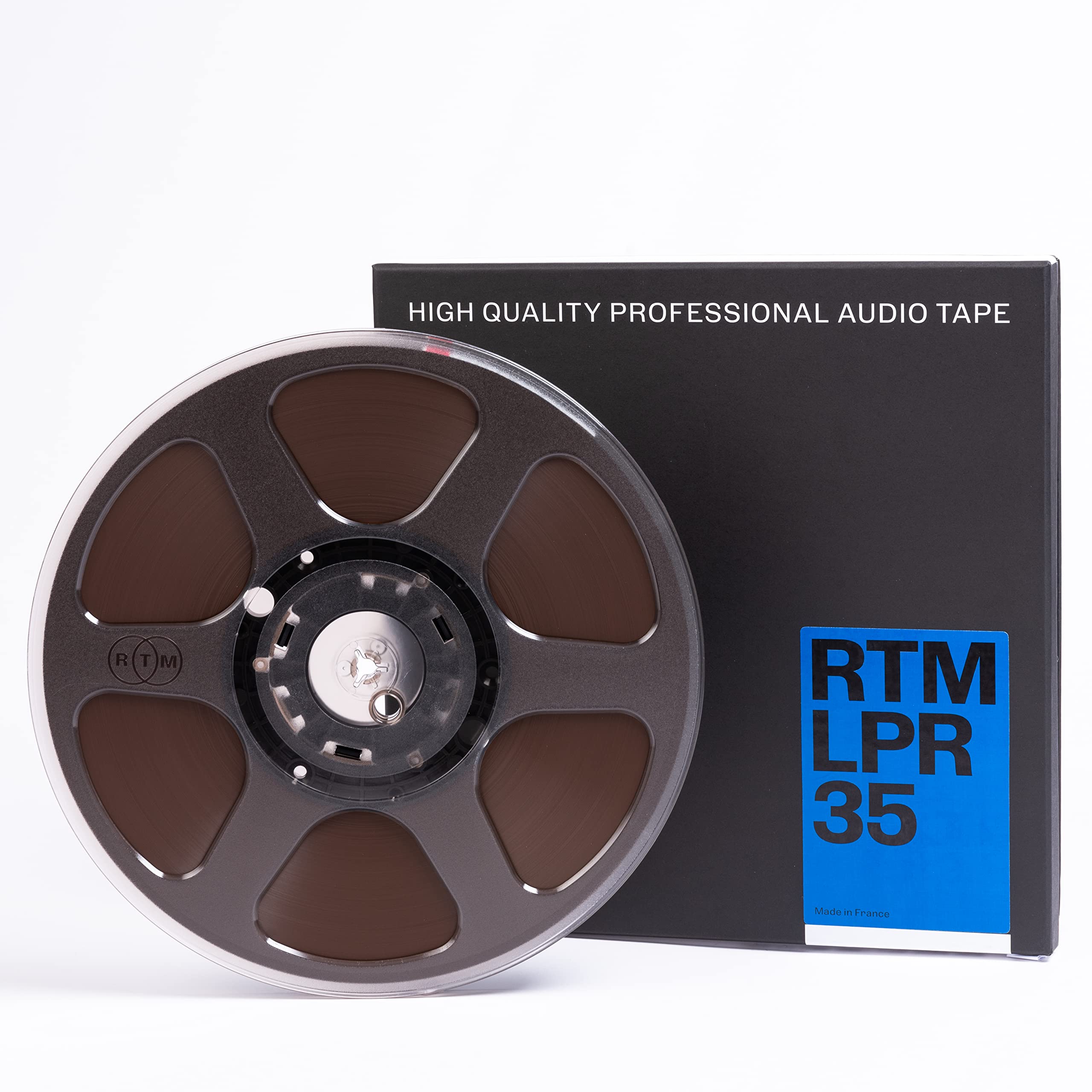 RTM Long Play Recording LPR 35 ¼ inch - Reel to Reel Magnetic Tape for Audio Recording - 1100m Trident Plastic Reel - 10.5 inch 26,5cm Diameter