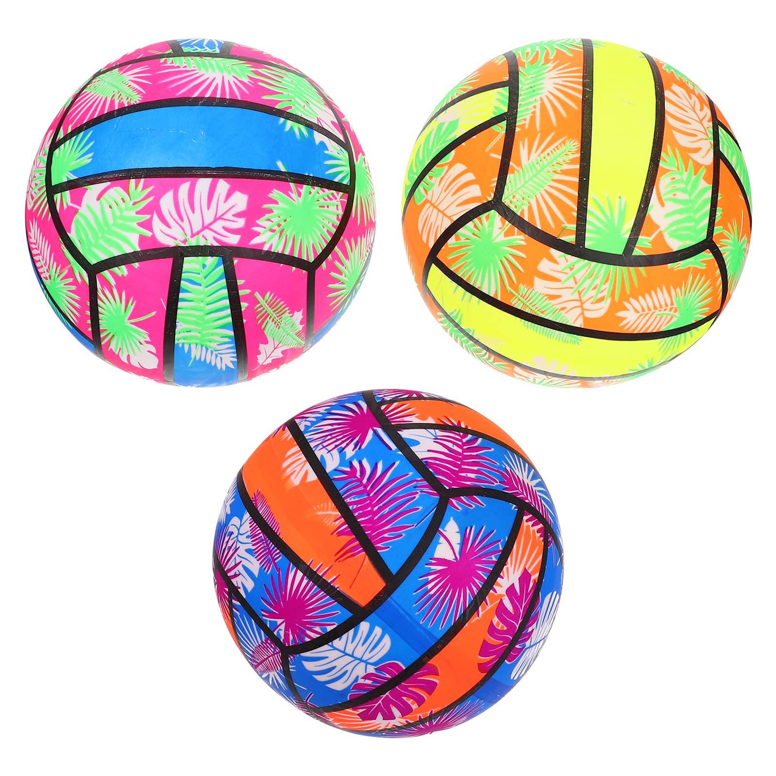 HEMOTON 3pcs Ball Pool Volleyball Toy Swimming Pool Volleyball Water Play Games for Women Men Boys Girls Kids Kid Pool Inflatable Beach Blow up Ball Pvc Child Toy Ball