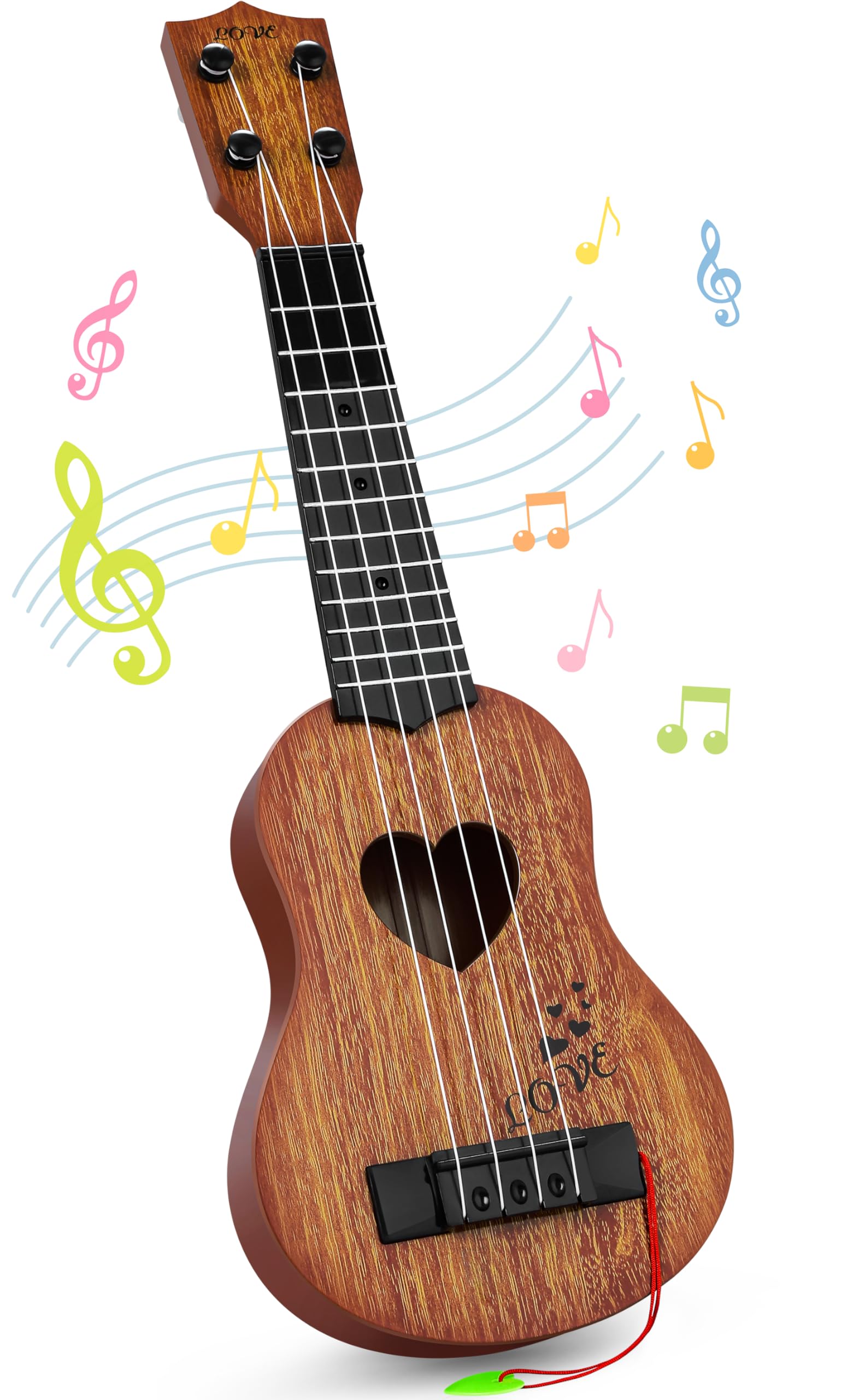 Photo 1 of YEZI Kids Toy Classical Ukulele Guitar Musical Instrument, Maroon