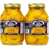 Amish Wedding Foods Old Fashioned Peach Halves 2 - 32 oz Jars