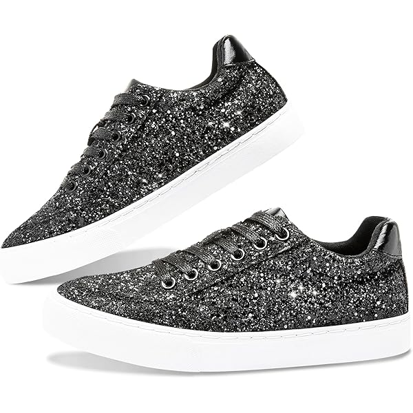Aazon.co | Jeekopeg Glitter Sparkly Fashion Sneakers Shoes Shiny - View #10