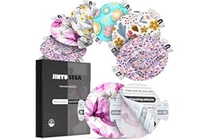 JINYU-SEGA Sensor Covers for Libre 3 Waterproof - 20pcs Adhesive Patches for Libre 3,with Easy-Peel Tab Pre-Cut Backing,CGM Sensor Tape for 10-14 Days Floral
