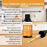 Nature Provides Vitamin D3 K2 MK-7 in Organic Black Seed Oil 30ml view 2
