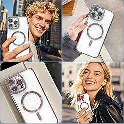 IAIYOXI Magnetic Clear Case for iPhone 16 with Full