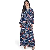 Eliza J Womens Long Sleeve High Neck Maxi Dress