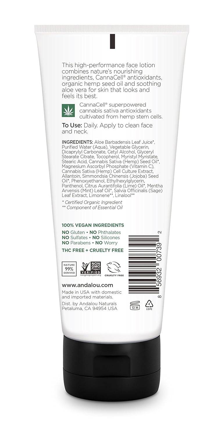 andalou face lotion