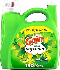 Gain Liquid Fabric Softener, Original Scent, 140 FL OZ, 190 Loads, Liquid Fabric Softener For Soft, Fresh Laundry