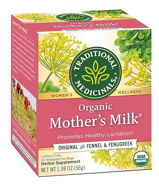 TRADITIONAL MEDICINALS ORGANIC MOTHER’S MILK WOMEN’S TEA BAG,...