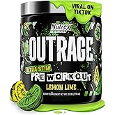 Outrage Ultra HIGH STIM Pre-Workout Powder for Men | 400mg Caffeine, L-Citrulline, Beta-Alanine, Creatine | Extreme Energy, Focus, Strength & Endurance (30 Servings, Lemon Lime)