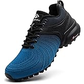 Unitysow Men's Trail Running Shoes Lightweight Breathable Walking Hiking Sneakers Outdoor Athletic Tennis Cross Training Shoes