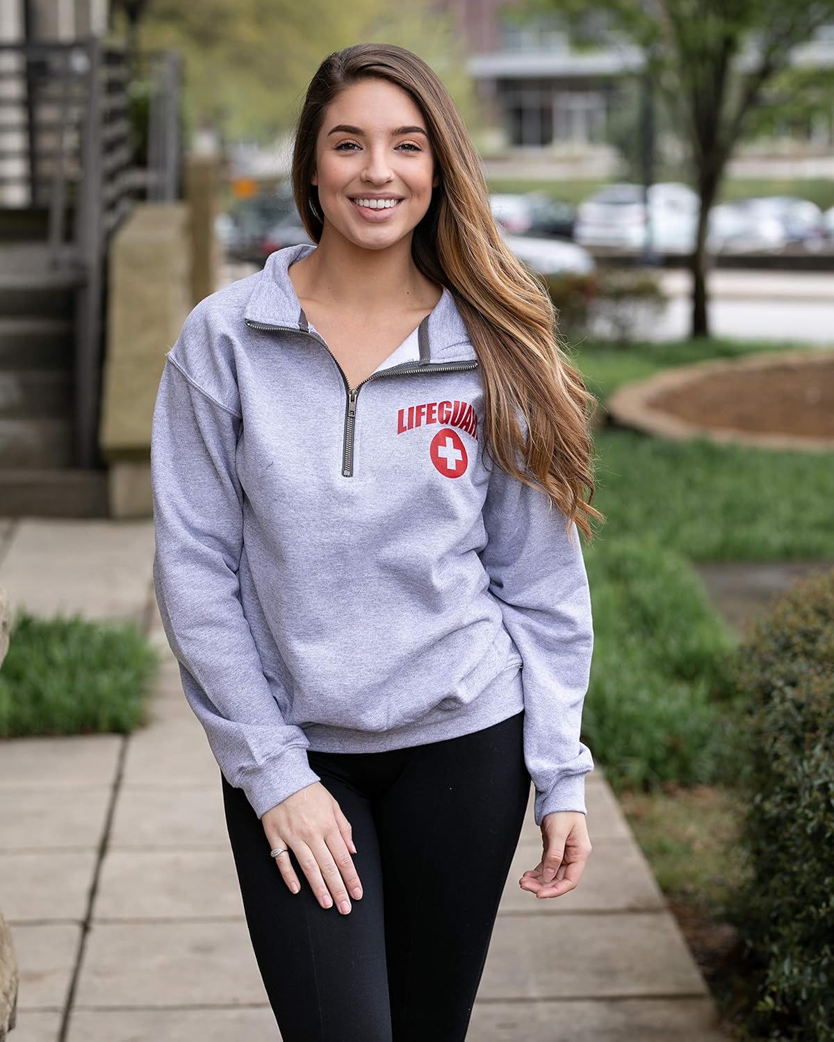 LIFEGUARD Quarter Zip Pullover - Zipper Fleece Sweatshirt Apparel Ideal for Men, Teens, Girls.: Clothing