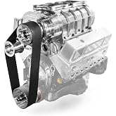 Complete 6-71 Roots Supercharger Kit Compatible with Small Block Chevy 265/283/305/307/327/350/383/400 - Blower with Intake Manifold, Gilmer Pulleys, Belt &amp; Gaskets - Adds 45-55% HP