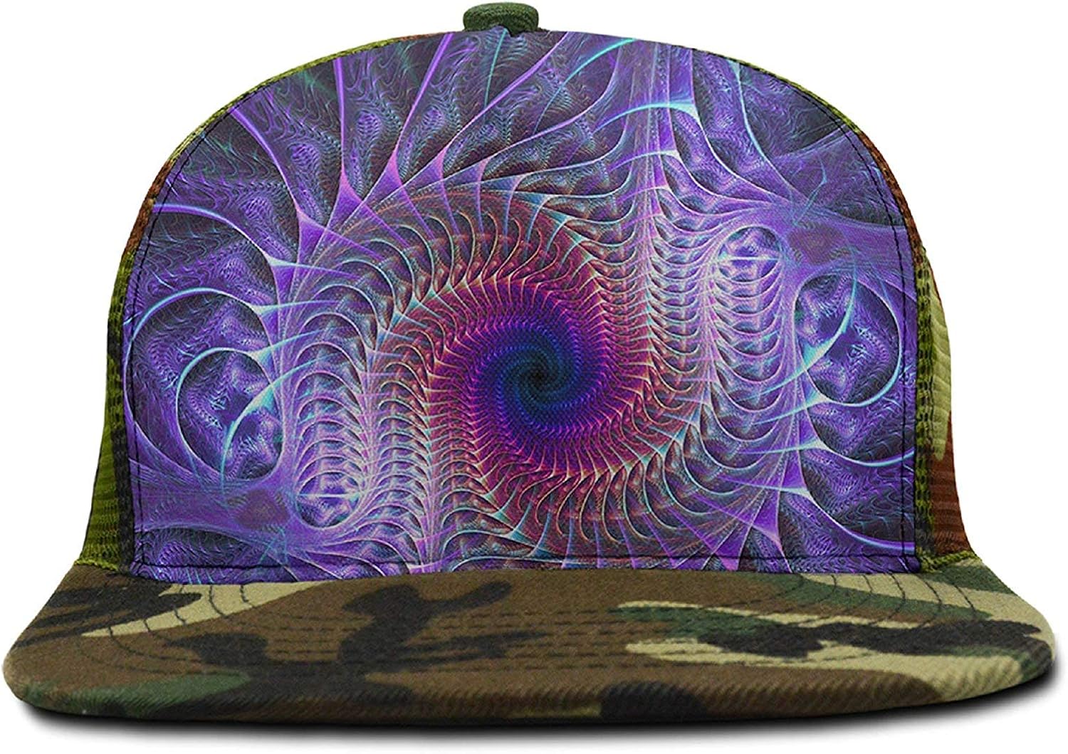 trippy flat bill hats