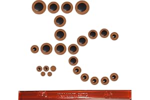 Instrument Clinic Alto Saxophone Pad Set with Shellac Stick, Pads Assembled in USA! (Selmer USA Bundy II)