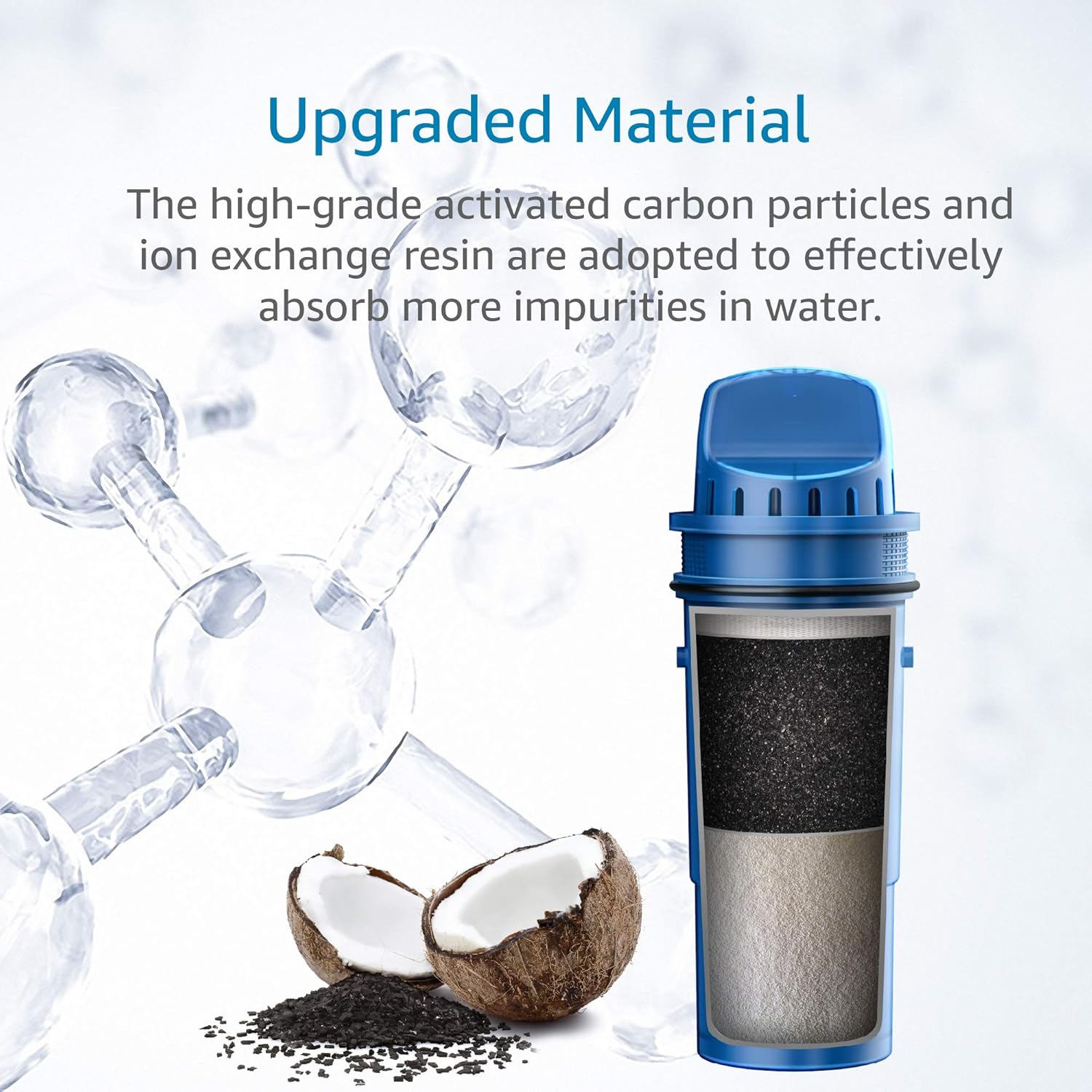 AQUACREST NSF Certified CRF-950Z Pitcher Water Filter, Compatible with Pur Pitchers and Dispensers PPT700W, CR-1100C, DS-1800Z and PPF951K, PPF900Z Water Filter (Pack of 4): Kitchen & Dining
