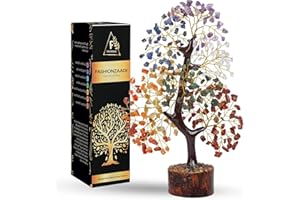 FASHIONZAADI 7 Chakra Tree of Life, Crystals and Healing Stones, Birthday Gifts for Women - Crystal Tree for Positive Energy, Home Office Decor, Spiritual Gifts for Women