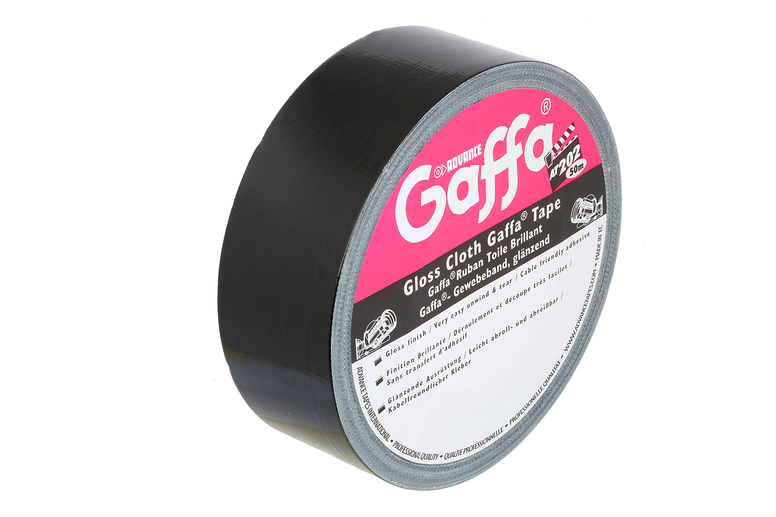 Advance Tapes 5807 BLK - Gaffa black 50 mm x 50m