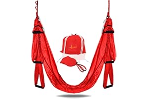 YOGA SWING PRO Premium Aerial Hammock Anti gravity Yoga Swing Kit - Acrobat Flying Sling Set for Indoor and Outdoor Inversion Therapy