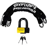 Kryptonite New York Legend 1515 Bike Chain Lock, 5ft Heavy Duty Steel | 14.7 Pounds Heavy Duty, 10/10 security rating, compatible with e-bikes, motorcycles and scooters, includes keys