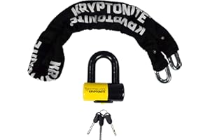 Kryptonite New York Legend 1515 Bike Chain Lock, 5 Feet Long 14.5mm Steel Chain 14.7 Pounds Heavy Duty Anti-Theft Bicycle Cha