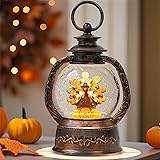 Fall Snow Globe Lantern - Thanksgiving Glittering