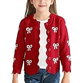 Toddler Girls Cardigan Sweater Bolero Shrug Baby Kids Knit Long Sleeve Crop Tops Button Closure Jacket Casual