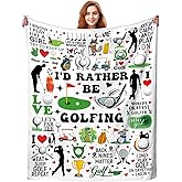 TAPBASE Golf Blanket Golfer Present for Men Dad Husband,Funny Golfing Theme Throw Blankets,Unique Golfing Gift for Golfers Him Sport Lover Adults Women 50"X40"