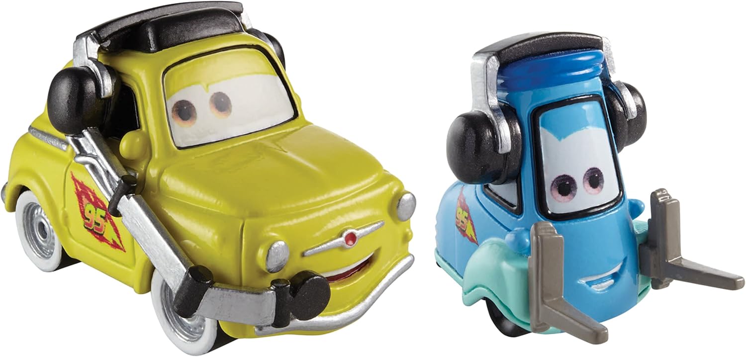 Disney Pixar Cars Diecast Race Team Luigi & Guido with Headsets Amazon
