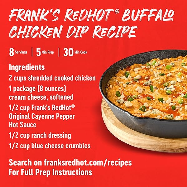 FRANK’S REDHOT ORIGINAL HOT SAUCE (KETO FRIENDLY), 5 FL OZ