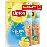 Lipton Lemon Sweetened Iced Tea Mix, Makes 28 Quarts (Pack of 2)