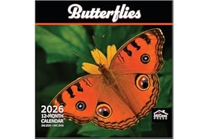 MICASA PRESS MICASA Butterflies 2026 Wall Calendar 12 Month | 12" x 24" Open | Thick & Sturdy Paper | Giftable | Calendar 2026