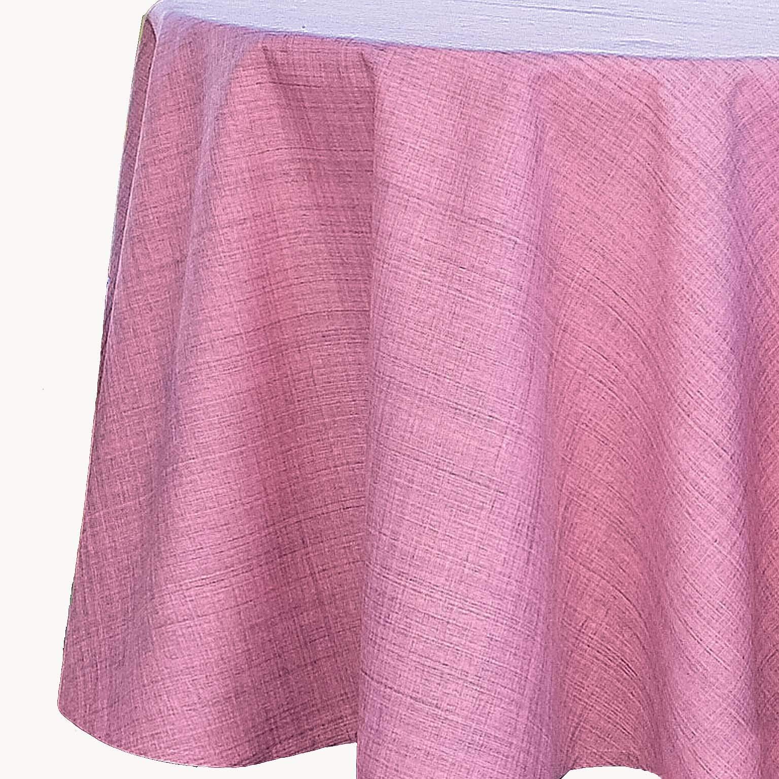 texpot Outdoor Table Linen Weatherproof for Outdoor and Indoor Use (145 cm Round, Dusky Pink)