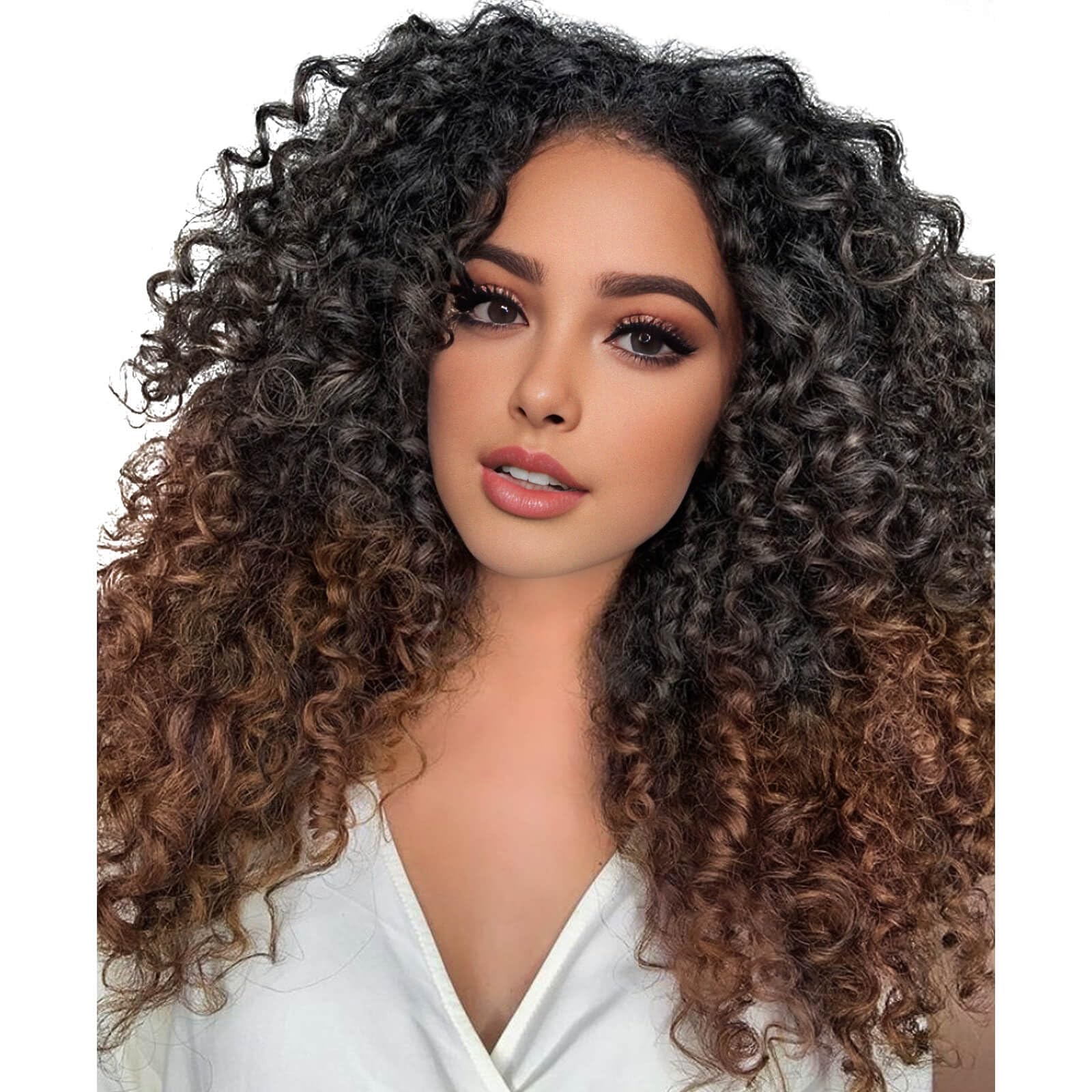 BECUS 3 Packs Gogo Curl Crochet Braids Hair Extensions for Black Women Jamaican Bounce Crochet Hair Curl Crochet Synthetic Hair Extensions 24 Root/Pack(14" #1B/30)