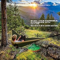 Camping Hammock, Portable Hammocks with Mosquito