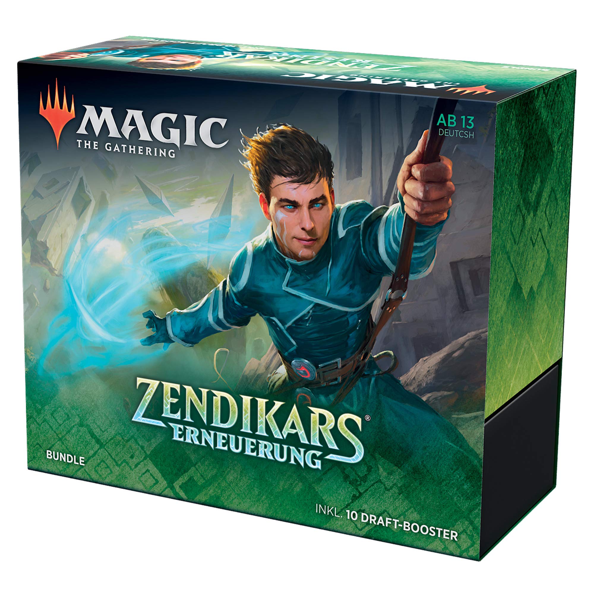 Magic The Gathering Zendikars Renewal Bundle 10 Draft Booster Packs & Accessories (German Version)