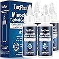 5% Minoxidil for Men Hair with Biotin, Minoxidil for Women,Tecflox Minoxidil Beard Growth Oil, Minoxidil Hair Growth Serum for Men,4-Pack,Total 8Fl Oz for 8 Months, Hair Growth Oil(White)