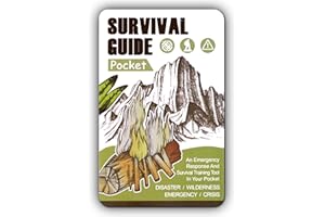 ESTENIO Tiny Pocket Survival Guide EDC Survival Kits Military Grade for Field Emergency, First Aid, Disaster, and Rural Urban Preparedness